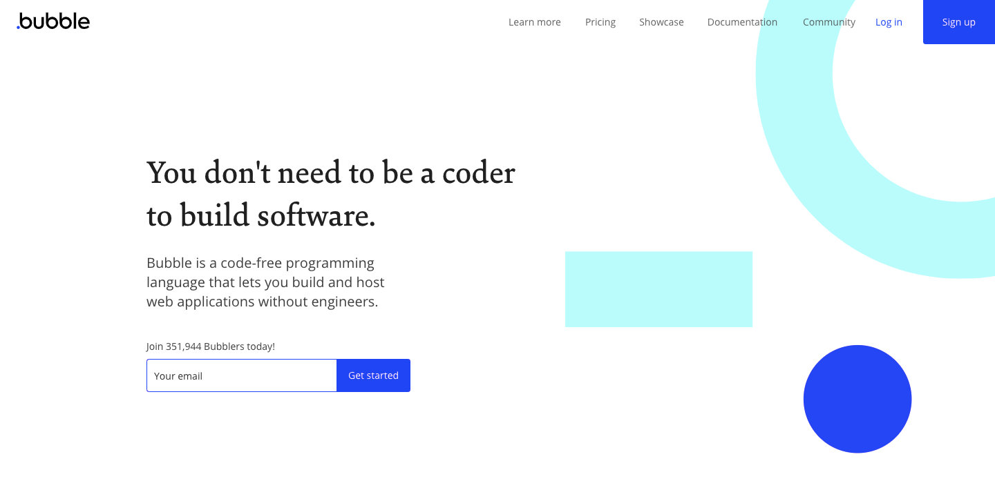 no code web app builder