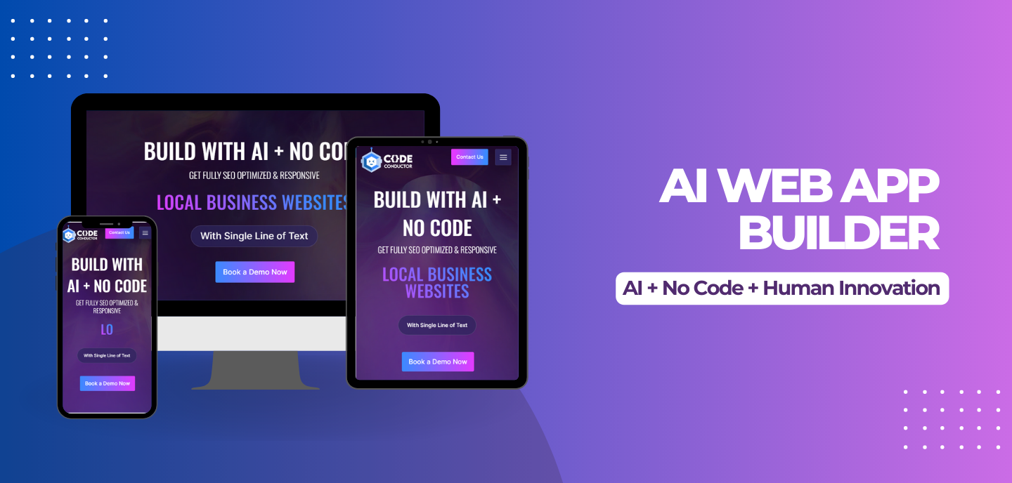 ai no-code mobile app and website builder