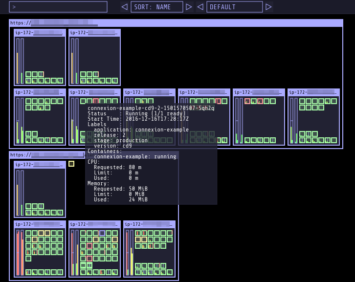 kube-ops-view multiple clusters dashboard