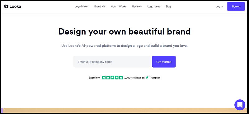 Looka.com- AI tool for Logo creation