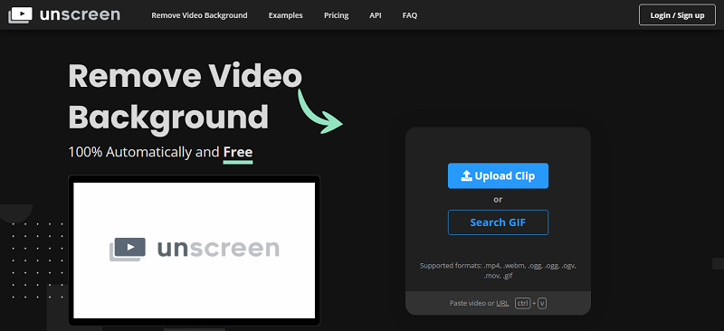 Unscreen.com-AI tool for background remover