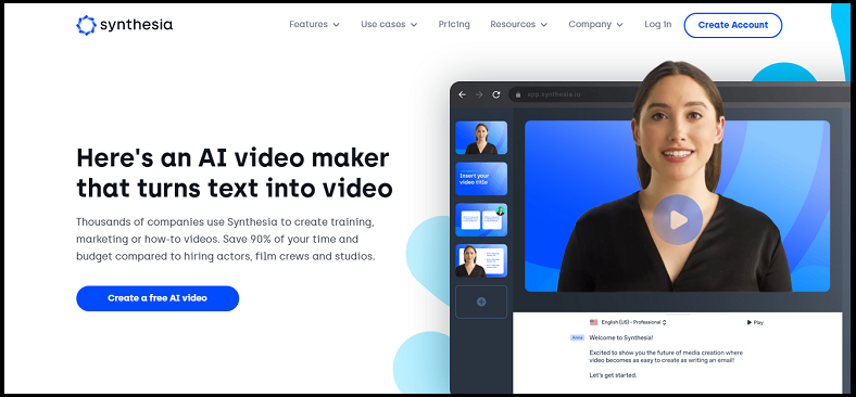 synthesia.io-AI tool for Video Creation