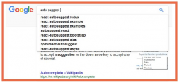 what is autocomplete search or autosuggest