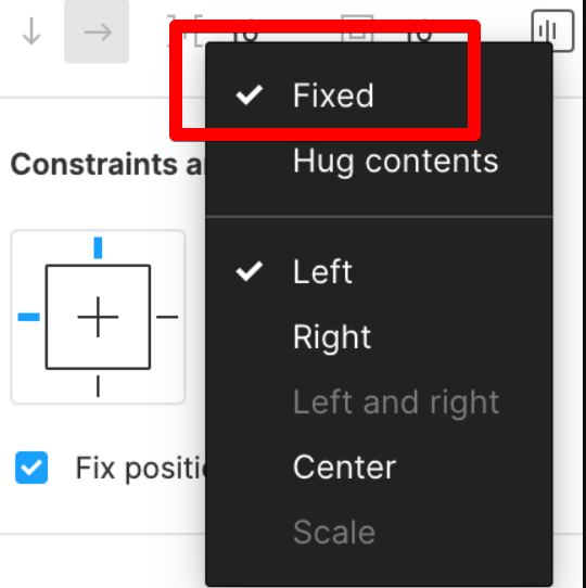 Fix the Position While Scrolling in Figma