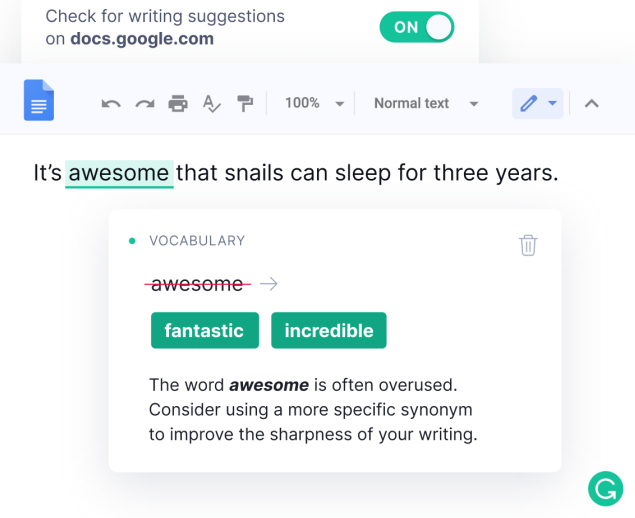 Grammar Checker and AI Writing App for productivity