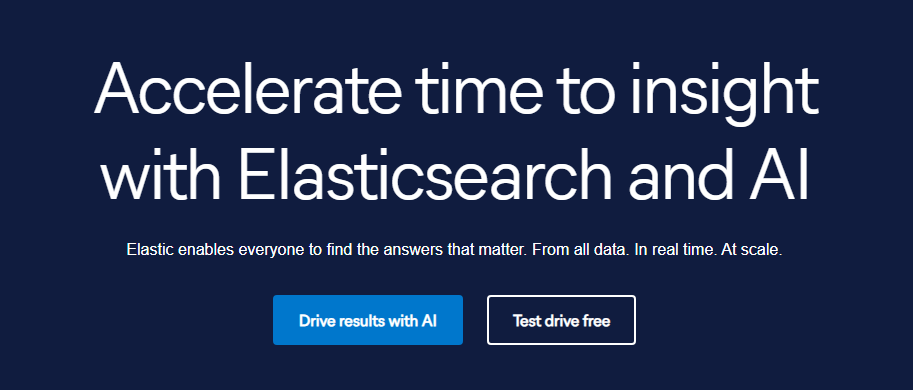 Elasticsearch Platform — Find real-time answers at scale